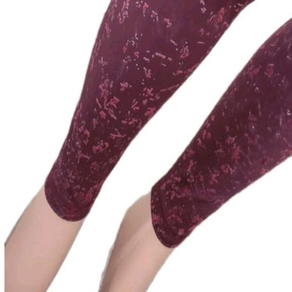 Lululemon Speed Wunder Mid-Rise Tight 28" Speckle Shine Women's 12‎ Garnet Red - Picture 4 of 14